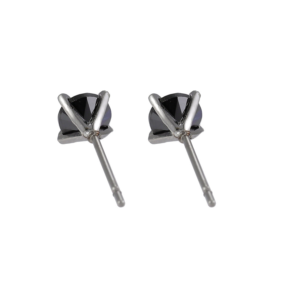 ESJ02 STAINLESS STEEL EAR STUDS CZ AAB CO..