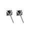 ESJ02 STAINLESS STEEL EAR STUDS CZ AAB CO..