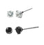 ESJ04 STAINLESS STEEL EAR STUDS CZ