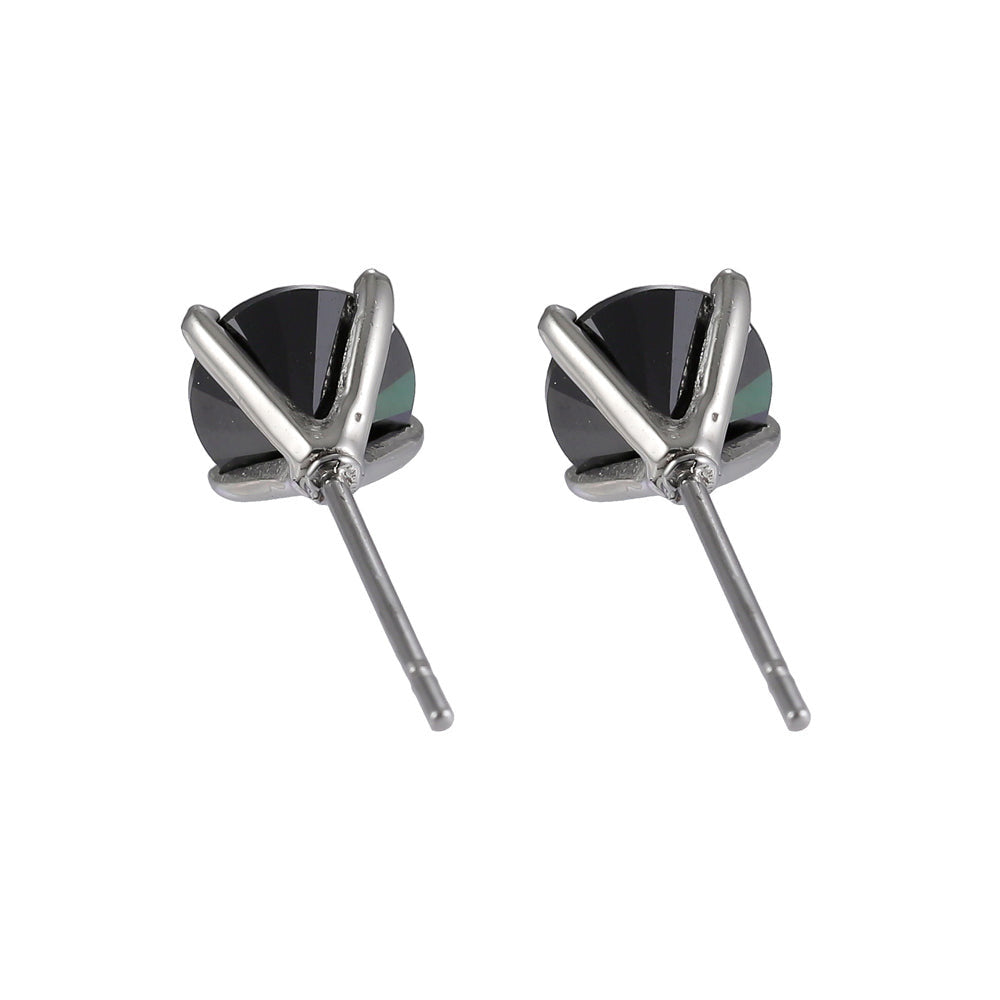 ESJ04 STAINLESS STEEL EAR STUDS CZ AAB CO..