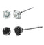 ESJ05 STAINLESS STEEL EAR STUDS CZ