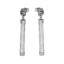 ESS123 STAINLESS STEEL EARRING FOIL STONE