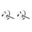 ESS33 STAINLESS STEEL EAR STUDS