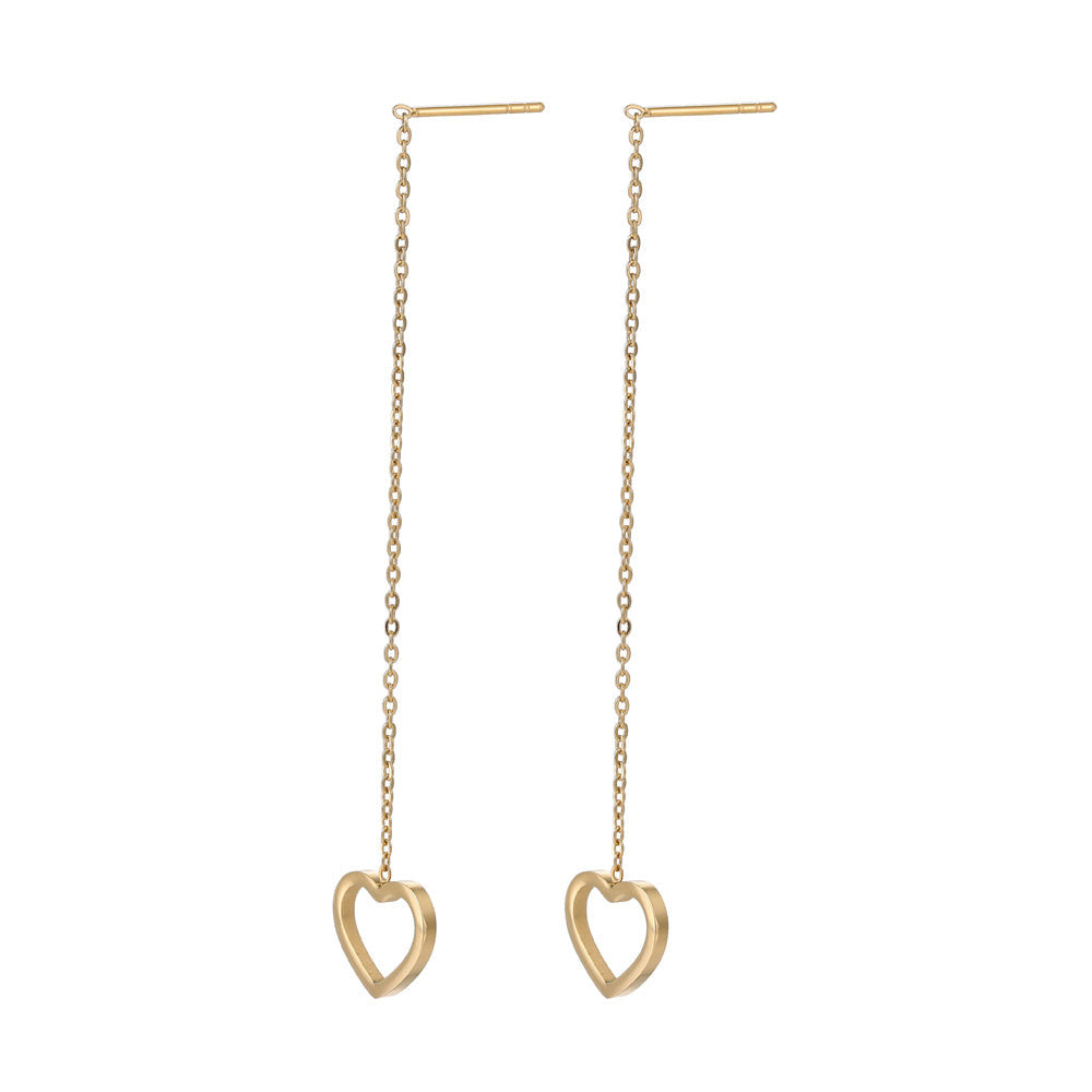 ESS641 STAINLESS STEEL EARRING WITH HEART