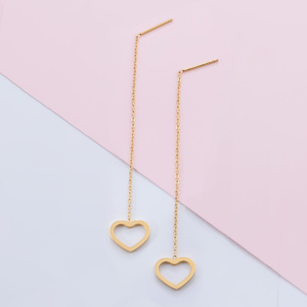 ESS641 STAINLESS STEEL EARRING WITH HEART