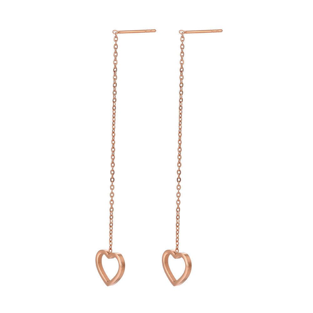 ESS641 STAINLESS STEEL EARRING WITH HEART