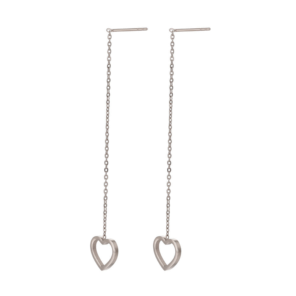 ESS641 STAINLESS STEEL EARRING WITH HEART