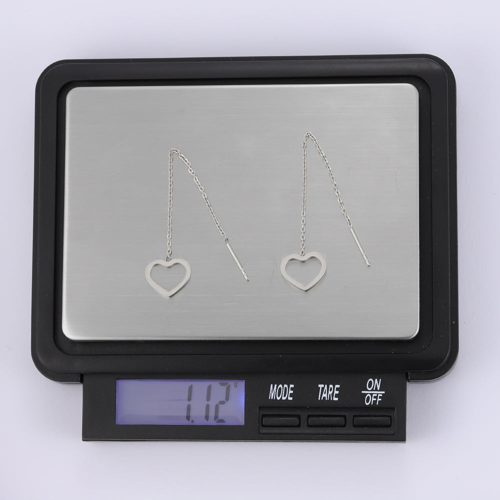 ESS641 STAINLESS STEEL EARRING WITH HEART