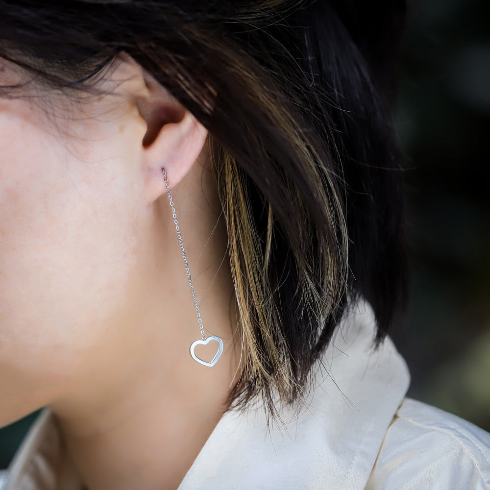 ESS641 STAINLESS STEEL EARRING WITH HEART