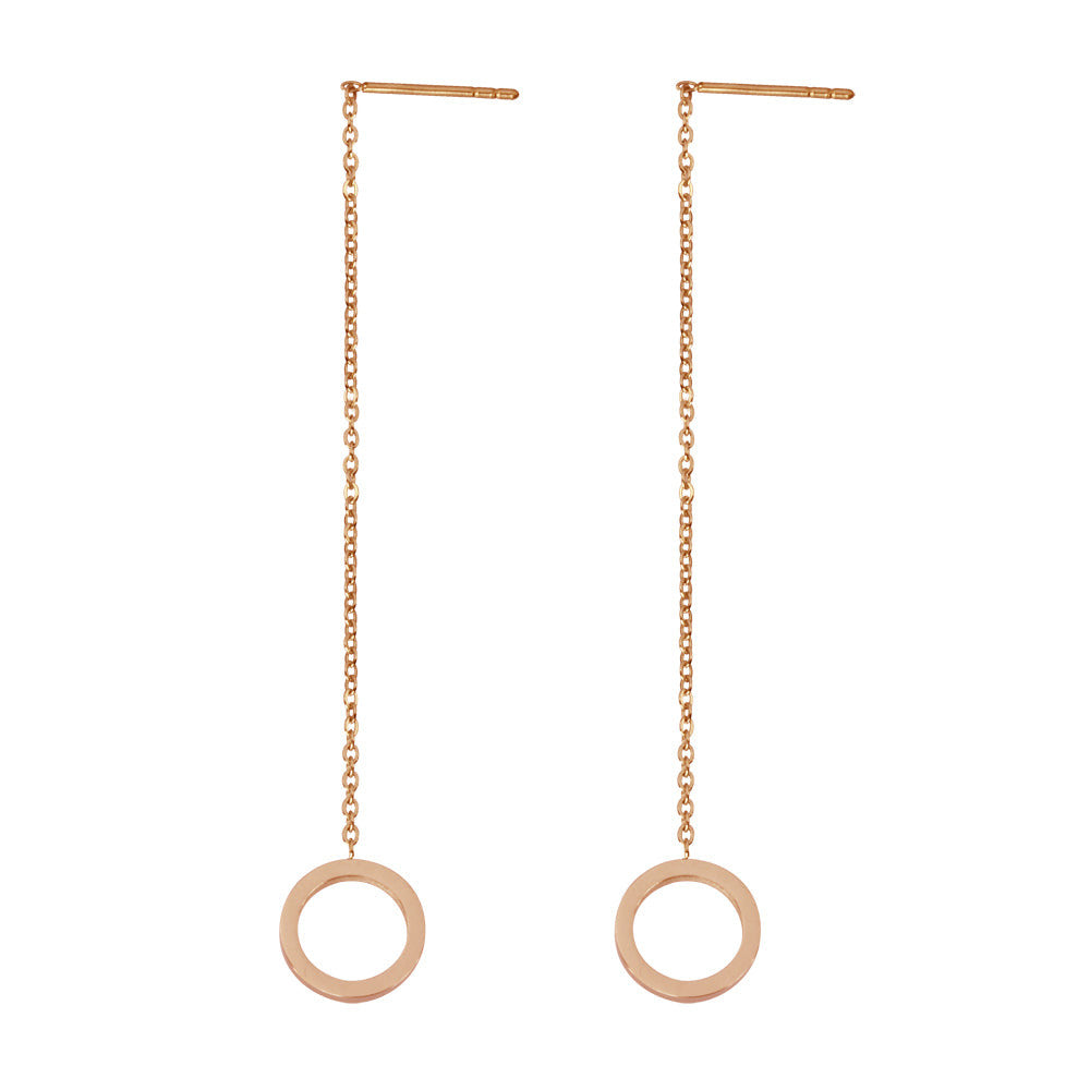 ESS642 STAINLESS STEEL EARRING WITH ROUND AAB CO..