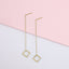 ESS644 STAINLESS STEEL EARRING WITH SQUARE AAB CO..