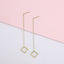 ESS644 STAINLESS STEEL EARRING WITH SQUARE AAB CO..