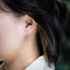 ESS644 STAINLESS STEEL EARRING WITH SQUARE AAB CO..