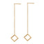 ESS644 STAINLESS STEEL EARRING WITH SQUARE AAB CO..