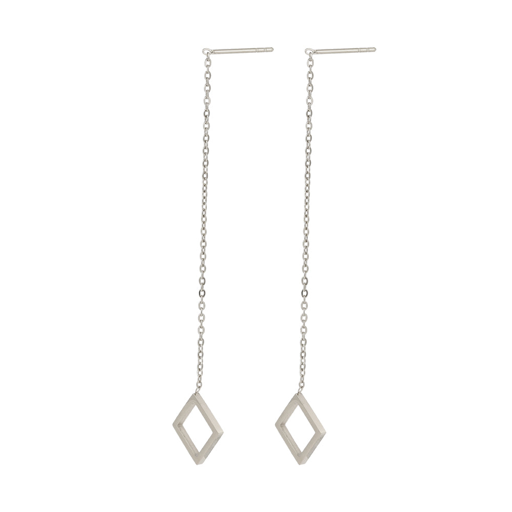 ESS644 STAINLESS STEEL EARRING WITH SQUARE