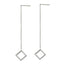 ESS644 STAINLESS STEEL EARRING WITH SQUARE AAB CO..
