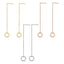 ESS645 STAINLESS STEEL EARRING WITH HEXAGON