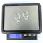 ESS651 STAINLESS STEEL EARRING WITH FOIL STONE AAB CO..
