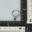 ESS651 STAINLESS STEEL EARRING WITH FOIL STONE AAB CO..