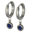 ESS651 STAINLESS STEEL EARRING WITH FOIL STONE AAB CO..