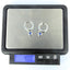 ESS651 STAINLESS STEEL EARRING WITH FOIL STONE AAB CO..