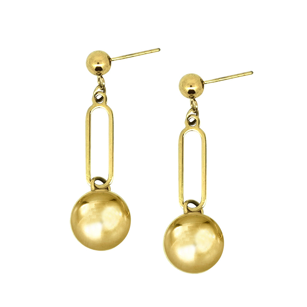 ESS675 STAINLESS STEEL EARRING WITH BALL