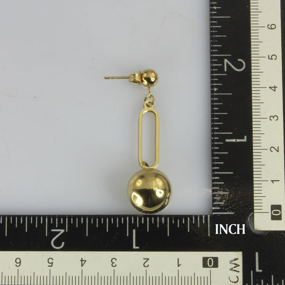 ESS675 STAINLESS STEEL EARRING WITH BALL