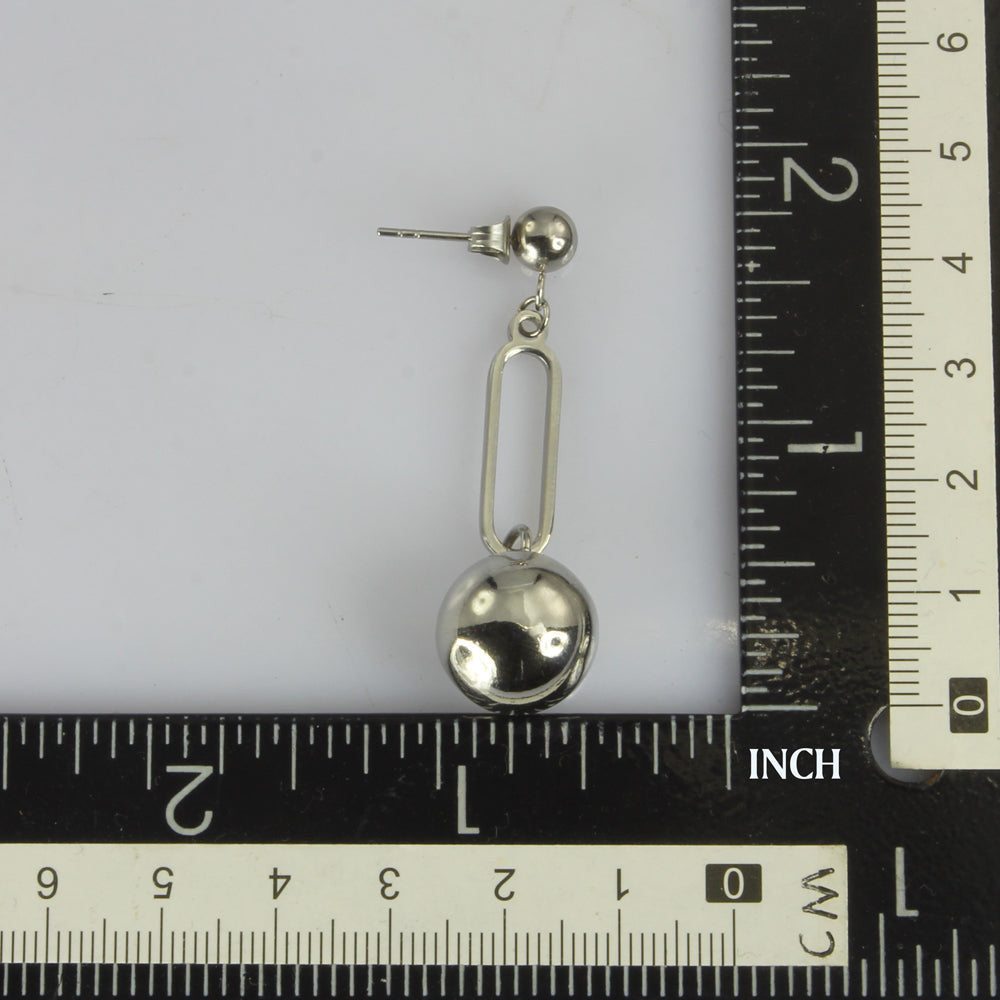 ESS675 STAINLESS STEEL EARRING WITH BALL AAB CO..