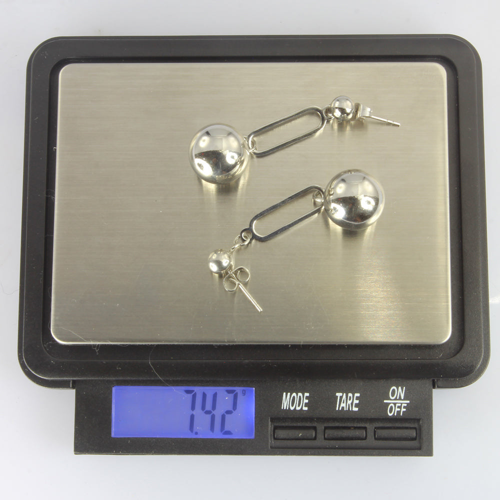 ESS675 STAINLESS STEEL EARRING WITH BALL AAB CO..