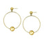 ESS676 STAINLESS STEEL EARRING WITH BALL AAB CO..