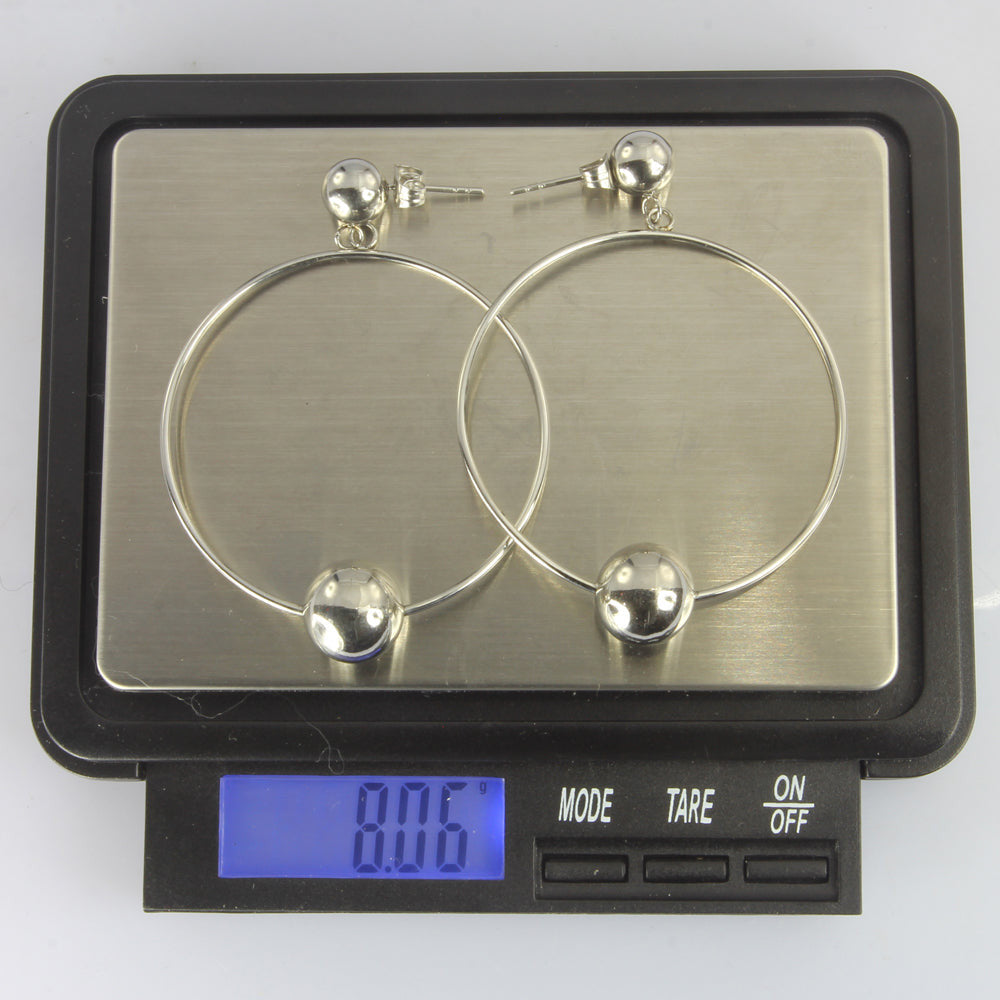 ESS676 STAINLESS STEEL EARRING WITH BALL AAB CO..