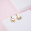 ESS680 STAINLESS STEEL EARRING WITH CZ AAB CO..