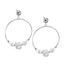 ESS681 STAINLESS STEEL EARRING WITH GLASS AAB CO..