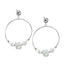ESS681 STAINLESS STEEL EARRING WITH GLASS