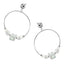 ESS681 STAINLESS STEEL EARRING WITH GLASS AAB CO..