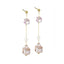 ESS682 STAINLESS STEEL EARRING WITH GLASS AAB CO..