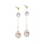 ESS682 STAINLESS STEEL EARRING WITH GLASS AAB CO..
