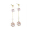 ESS682 STAINLESS STEEL EARRING WITH GLASS