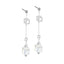 ESS682 STAINLESS STEEL EARRING WITH GLASS AAB CO..
