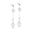 ESS682 STAINLESS STEEL EARRING WITH GLASS