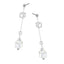 ESS682 STAINLESS STEEL EARRING WITH GLASS AAB CO..
