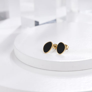 ESS692 STAINLESS STEEL EARRING WITH EPOXY AAB CO..