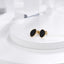 ESS692 STAINLESS STEEL EARRING WITH EPOXY AAB CO..