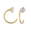 ESS701 STAINLESS STEEL EARRING WITH CZ AAB CO..