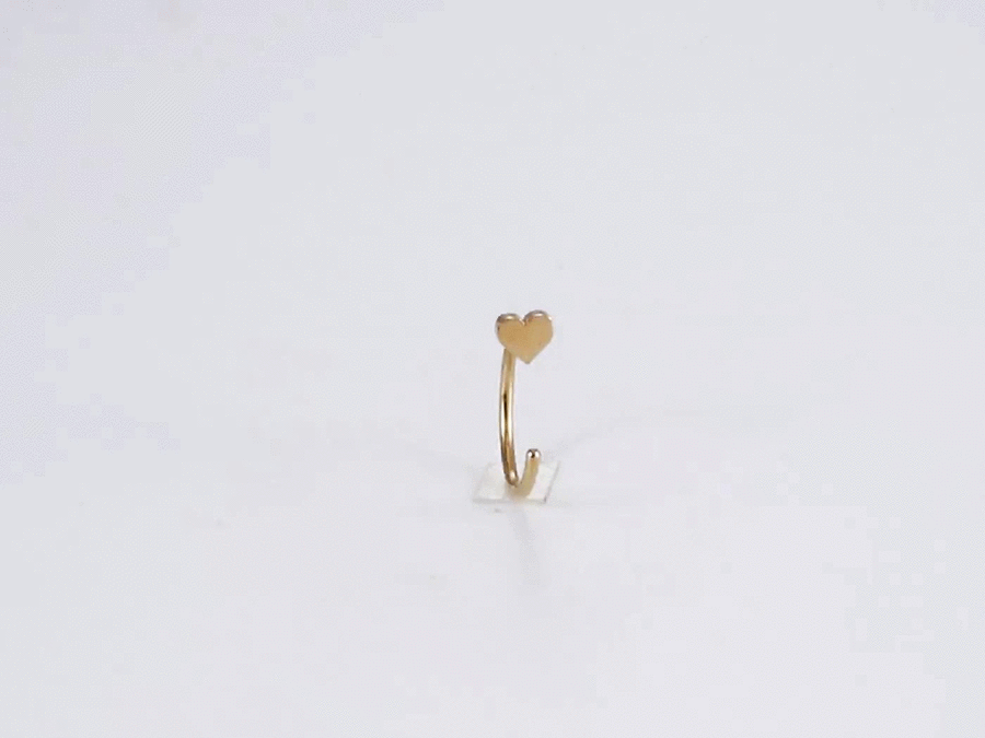 ESS704 STAINLESS STEEL EARRING WITH HEART SHAPE AAB CO..