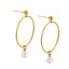 ESS720 STAINLESS STEEL EARRING WITH PEARL