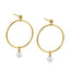 ESS720 STAINLESS STEEL EARRING WITH PEARL AAB CO..