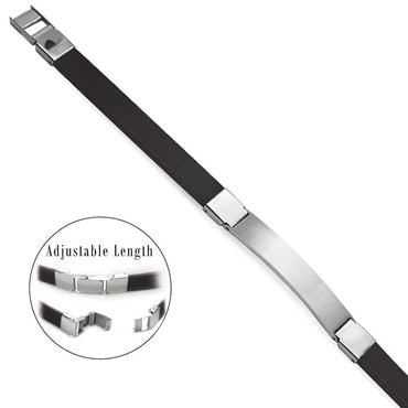 EXBR32 STAINLESS STEEL BRACELET GENTLEMEN  BLANK INORI AAB CO..