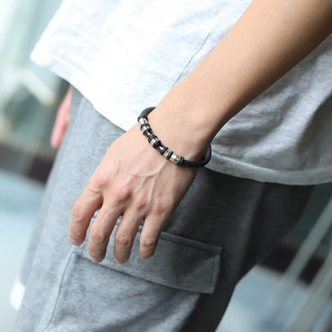 EXBR56 STAINLESS STEEL BRACELET GENTLEMEN SILICON INORI AAB CO..