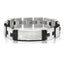 EXBR94B STAINLESS STEEL BRACELET W PVD CZ